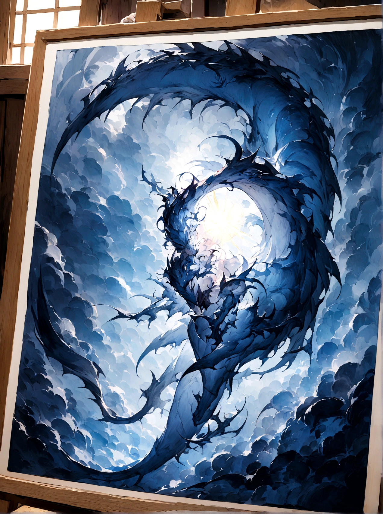 According to the character image,Body shape,expression,Repaint a picture