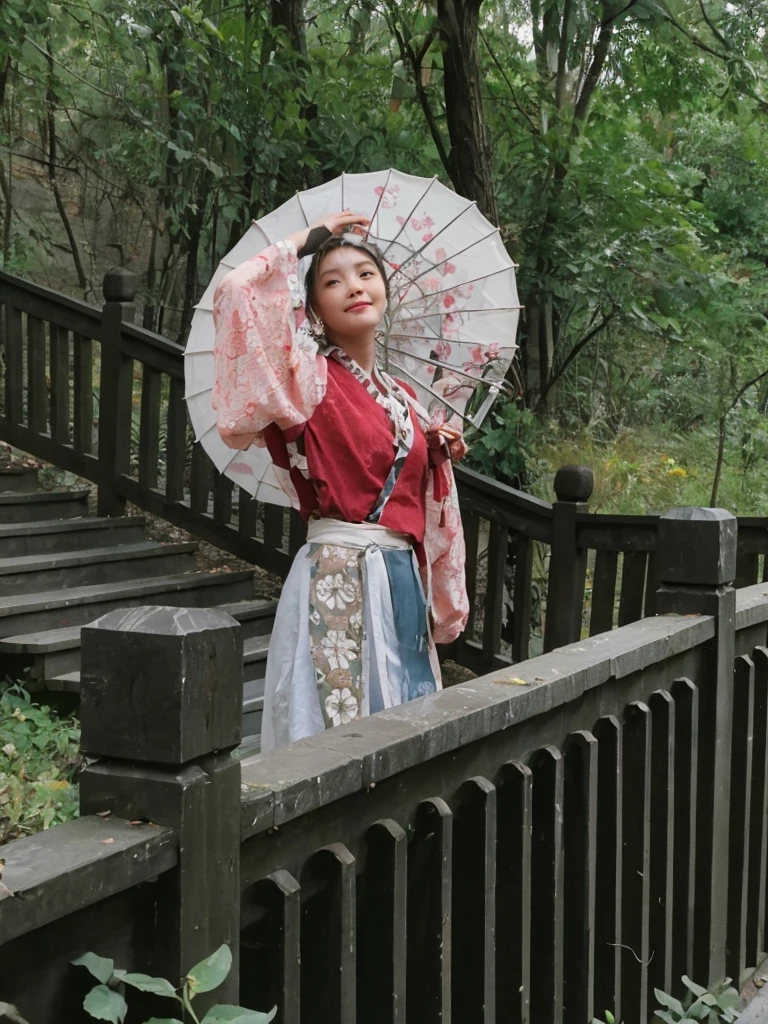 best quality， Ultra-high resolution， （Realistically：1.4），Cute hairpin，Baoyu girl，，（flat chest：1.2） ，A pair of clear and charming peach blossom eyes,Royal sisters，Light on the face，（White skin：1.4），Sense of atmosphere，A beautiful girl， Smile，lifelike:1.4),1 girl,Sexy,(Upper Body:1.4),