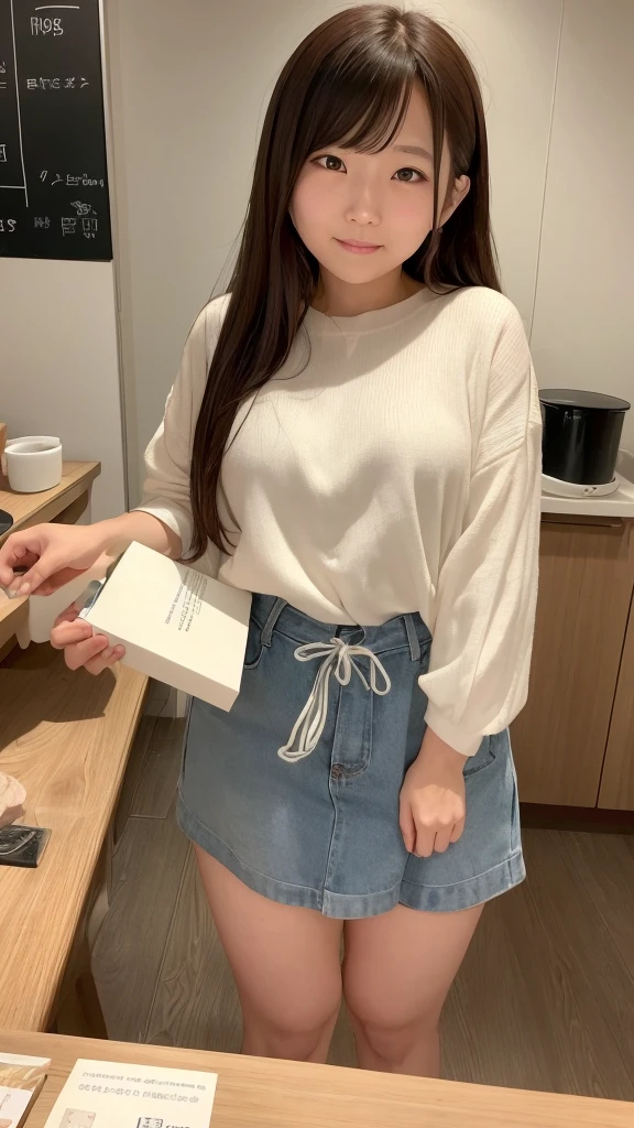 In a city café、There are some very eye-catching women working here.。Her name is Misaki(Misaki)、I am 24 years old。Misaki has loose, wavy chestnut-colored hair that reaches her shoulders.、A woman with impressive big eyes。Her eyes are、It shines brightly like a starry sky。When I smile、The dimples on her cheeks are so adorable、People around me々It gives relief to。
Misaki works as a barista at a cafe.、Her graceful and efficient workmanship has earned her high praise from clients and colleagues alike.。Her uniform is neat and clean、Every movement is careful and beautiful.。Especially the look of concentration on his face when drawing latte art.、People around me々It has a charm that draws you in。
During breaks、Her daily routine is to read in her favorite window seat.。Her books of choice are mostly literary works.、Sometimes tears of emotion flow down her beautiful face.。Seeing Misaki like that、Many customers have noticed her kind heart.、I'm becoming more of a fan of herisaki is kind to her friends and colleagues.、I'm the type of person who will lend a hand immediately if someone is in trouble.。Conversation with customers is natural、To be able to treat everyone kindly、The cafe has many regular customers.。
On the weekend、She buys flowers from a nearby florist to decorate her room.。Colorful flowers々Decorates Misaki's room、It brings more warmth to her life.。
Her upper lip is a little thicker, she has cute eyes with tear bags, and her teeth are white.