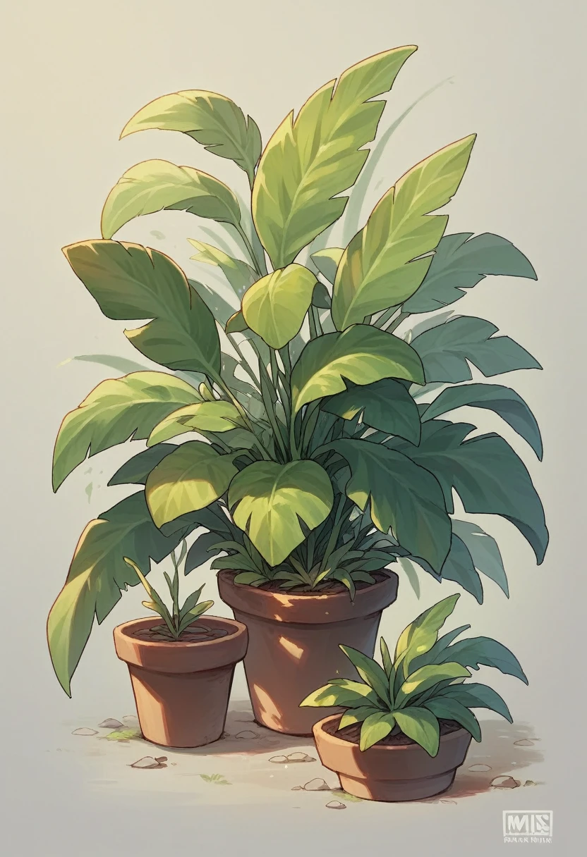 A trademark logo for marketing artificial plants (the world of plants)