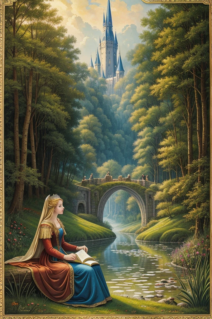 Illustration for the fairy tale Kolobok