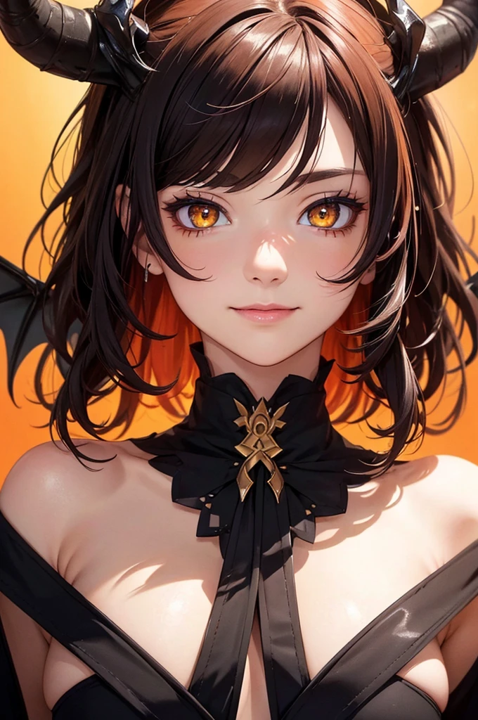 photographrealistic,Best Quality:1.4),(perfect composition, 8k artistic photography, photorealistic concept art), Detailed skin, shiny eyes, (((nsfw))), (masterpiece:1.4), 1girl, solo, tania, KizukiAi, dragon girl, dragon horns, red hair, orange eyes, perfect breast, long hair, looking at viewer, ((black simple background)), (blush:1.1), (smile:1.2), (ultra-detailed face, ultra-detailed eyes, light in eyes, mezmerizing orange and yellow eyes), seductive lips, vibrant color, masterpiece,soft lighting, HDR (High Dynamic Range), Maximum Clarity And Sharpness,ultra high res, 2d, anime, highly detailed face, realistic light in eyes, ((extremely detailed)),(ultra-detailed),(best illustration), looking at viewer, slit pupils,((very expressive eyes)), high details, awardwinning, top-quality, BREAK best quality, UHD drawing