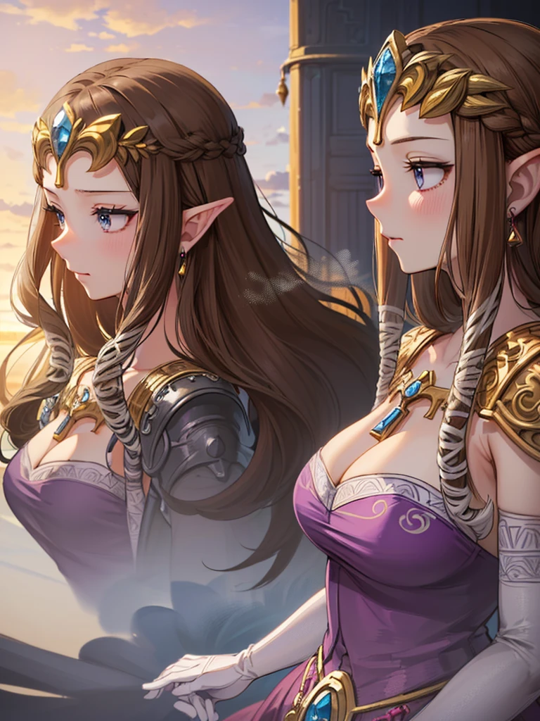 (((Face close-up))),(((No background))),(Expressionless),(((()))))),((Upper Body)),((alone)),((),Anime art style,masterpiece,(Highest quality), (Super detailed),(Very delicate and beautiful),(alone),(detailedな顔と目),Beautiful eyes like jewels,(A truly gorgeous jeweled ruffled rococo ball gown dress),(((Mature Woman,Queen))),((1 Queen in a beautiful embroidery and jeweled absolutely gorgeous rococo ballgown dress with voluminous full length hoop skirt)),((Long Straight Hair)),,Cleavage,(bed),length_gloves,Very gorgeous hair accessories,、((((side angle)))),((((Adult Expressions)))),((((Beautiful Face)))),((((dress)))),(()),(((Long Hair)))),((((Straight hair)))),((Cleavage)),((((Dark brown hair)))),Princess Zelda,((chest is slightly exposed)), ((Highest quality)),,(Very detailed) ,((Purple blouse)),((Hair blowing in the wind)),Brown Hair,((Embarrassed look)),, ((Highest quality)), (Very detailed),((detailed)),(((pray))),Nintendo, The Legend of Zelda),,((alone)), ((Highest quality)), (Very detailed), ,