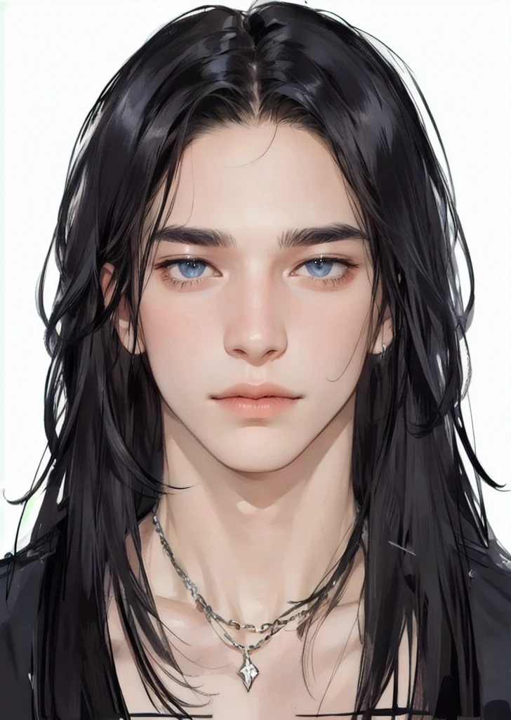 back male, gorgeous male face