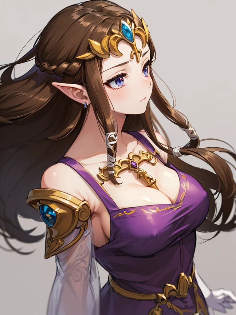 (((Face close-up))),(((No background))),(Expressionless),((((Portrait of a woman alone)))))),((Upper Body)),((alone)),((Exposed shoulders)),Anime art style,masterpiece,(Highest quality), (Super detailed),(Very delicate and beautiful),(alone),(detailedな顔と目),Beautiful eyes like jewels,(A truly gorgeous jeweled ruffled rococo ball gown dress),(((Mature Woman,Queen))),((1 Queen in a beautiful embroidery and jeweled absolutely gorgeous rococo ballgown dress with voluminous full length hoop skirt)),((Long Straight Hair)),,Cleavage,(bed),lengthーgloves,((((side angle)))),((((Adult Expressions)))),((((Beautiful Face)))),((((dress)))),(()),(((Long Hair)))),((((Straight hair)))),((Cleavage)),((((Dark brown hair)))),Princess Zelda,((chest is slightly exposed)), ((Highest quality)),,(Very detailed) ,((Purple blouse)),((Hair blowing in the wind)),Brown Hair,(()),, ((Highest quality)), (Very detailed),((detailed)),(((pray))),Nintendo, The Legend of Zelda),,((alone)), ((Highest quality)), (Very detailed), ,