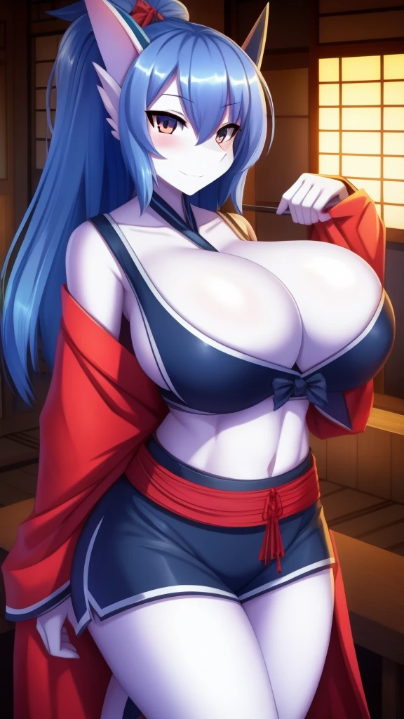 Shark girl, very sexy, big breasts, Japanese