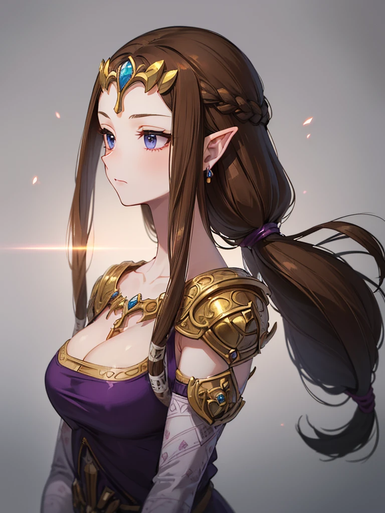 (((Face close-up))),(((No background))),(Expressionless),((((Portrait of a woman alone)))))),((Upper Body)),((alone)),((Exposed shoulders)),Anime art style,masterpiece,(Highest quality), (Super detailed),(Very delicate and beautiful),(alone),(detailedな顔と目),Beautiful eyes like jewels,(A truly gorgeous jeweled ruffled rococo ball gown dress),(((Mature Woman,Queen))),((1 Queen in a beautiful embroidery and jeweled absolutely gorgeous rococo ballgown dress with voluminous full length hoop skirt)),((Long Straight Hair)),,Cleavage,(bed),lengthーgloves,((((side angle)))),((((Adult Expressions)))),((((Beautiful Face)))),((((dress)))),(()),(((Long Hair)))),((((Straight hair)))),((Cleavage)),((((Dark brown hair)))),Princess Zelda,((chest is slightly exposed)), ((Highest quality)),,(Very detailed) ,((Purple blouse)),((Hair blowing in the wind)),Brown Hair,(()),, ((Highest quality)), (Very detailed),((detailed)),(((pray))),Nintendo, The Legend of Zelda),,((alone)), ((Highest quality)), (Very detailed), ,