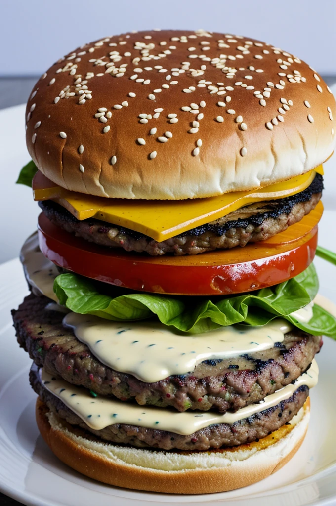 ai painted burger