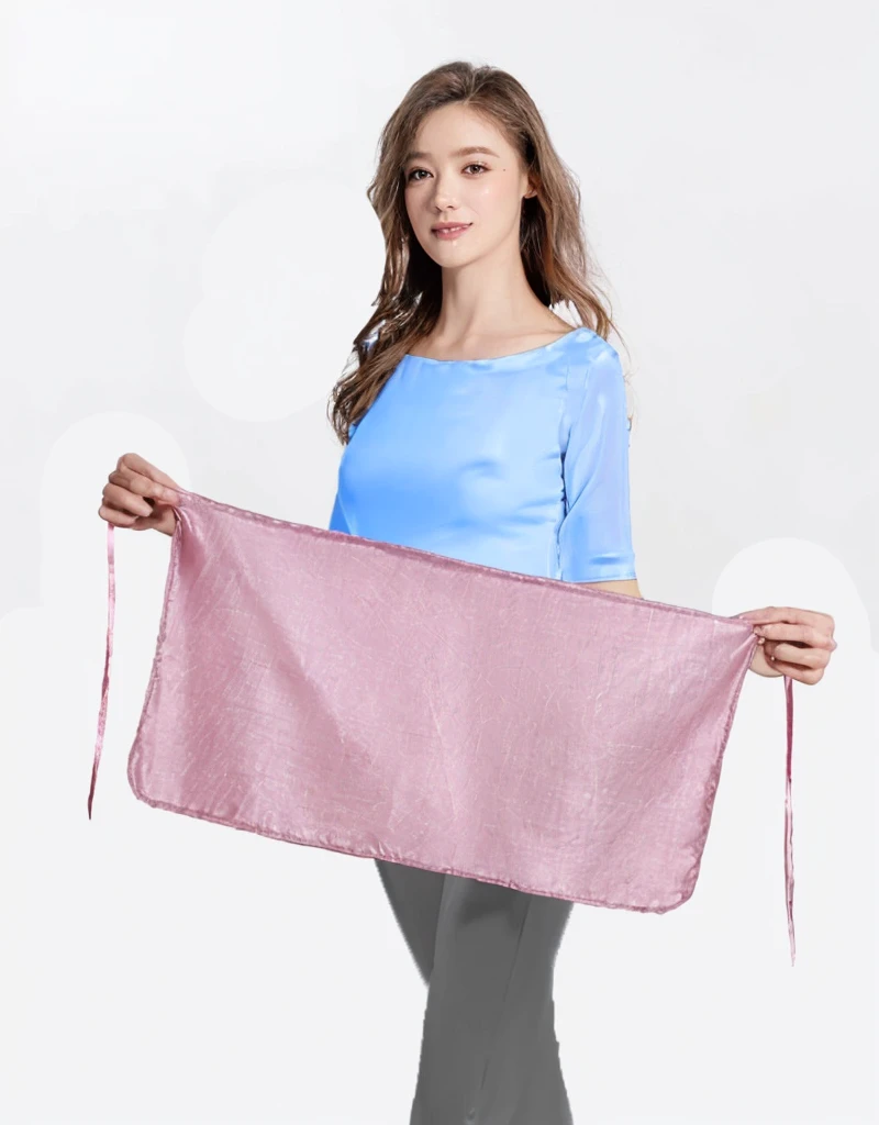 Pink silk cloth,Satin,Shiny