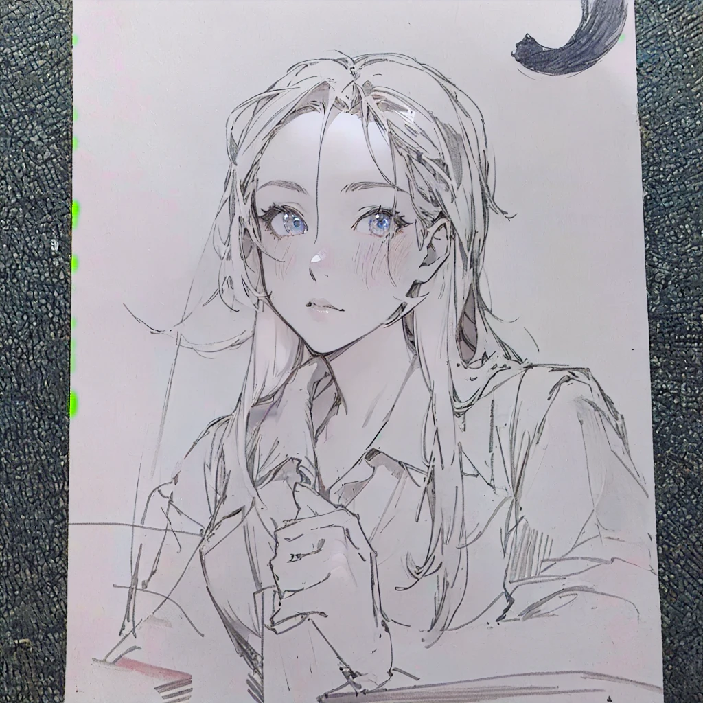 Drawing of a woman with a cat on her shoulder, Female protagonist 👀 :8, an การวาดanime pictures, anime figure, The painting fades away., a manga drawing, การวาดanime pictures, anime shading), anime shading, character drawing, Anime character images, realistic proportions!!, Half-body picture, manga drawing, I'll make fan art too., Anime style characters, anime pictures, pencil and ink manga drawing