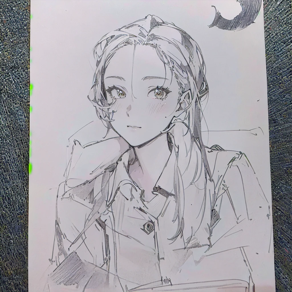 Drawing of a woman with a cat on her shoulder, Female protagonist 👀 :8, an การวาดanime pictures, anime figure, The painting fades away., a manga drawing, การวาดanime pictures, anime shading), anime shading, character drawing, Anime character images, realistic proportions!!, Half-body picture, manga drawing, I'll make fan art too., Anime style characters, anime pictures, pencil and ink manga drawing
