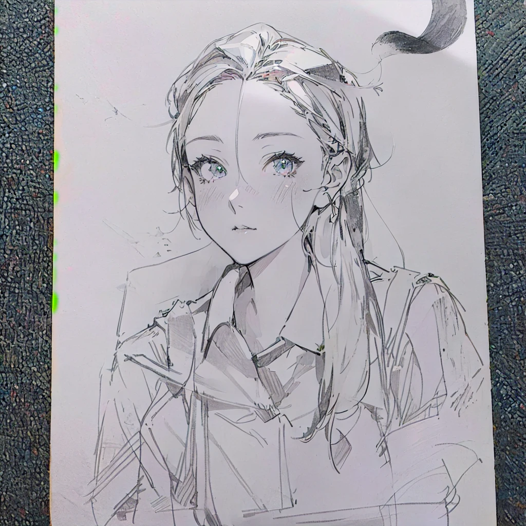Drawing of a woman with a cat on her shoulder, Female protagonist 👀 :8, an การวาดanime pictures, anime figure, The painting fades away., a manga drawing, การวาดanime pictures, anime shading), anime shading, character drawing, Anime character images, realistic proportions!!, Half-body picture, manga drawing, I'll make fan art too., Anime style characters, anime pictures, pencil and ink manga drawing