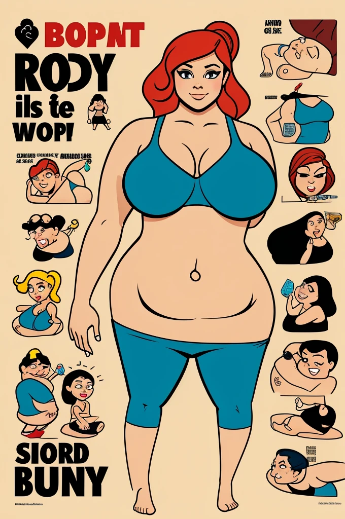 poster cartoon body shaming