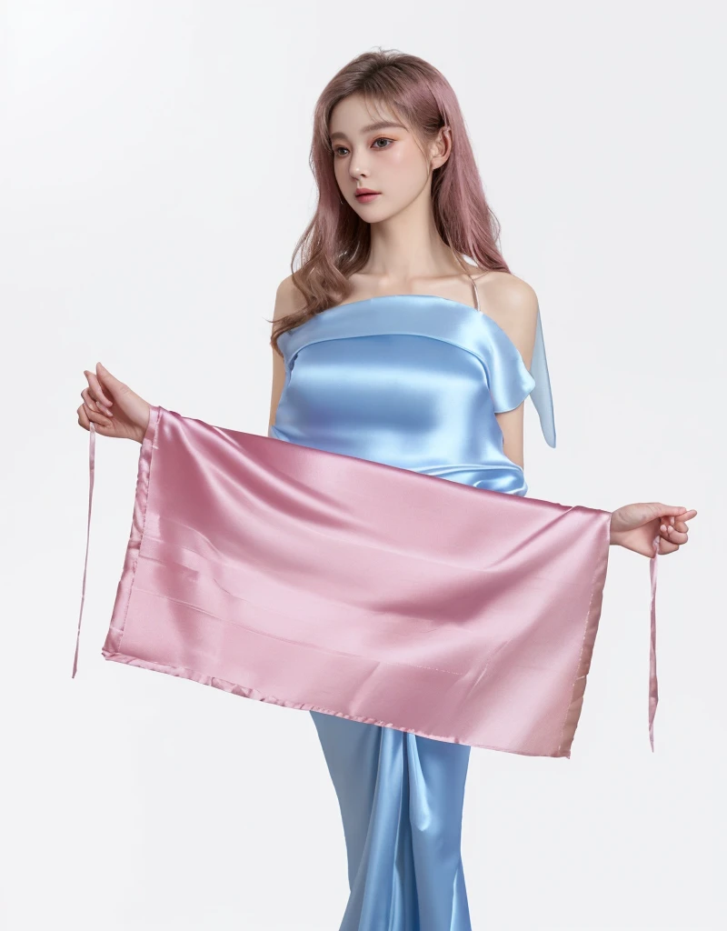 Pink silk cloth,Satin,Silk fabric,smooth,smooth的粉色Satin布