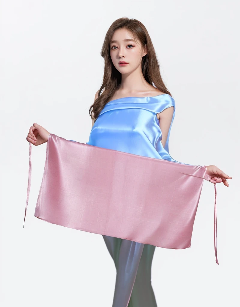 Pink silk cloth,Satin,Silk fabric,smooth,smooth的粉色Satin布