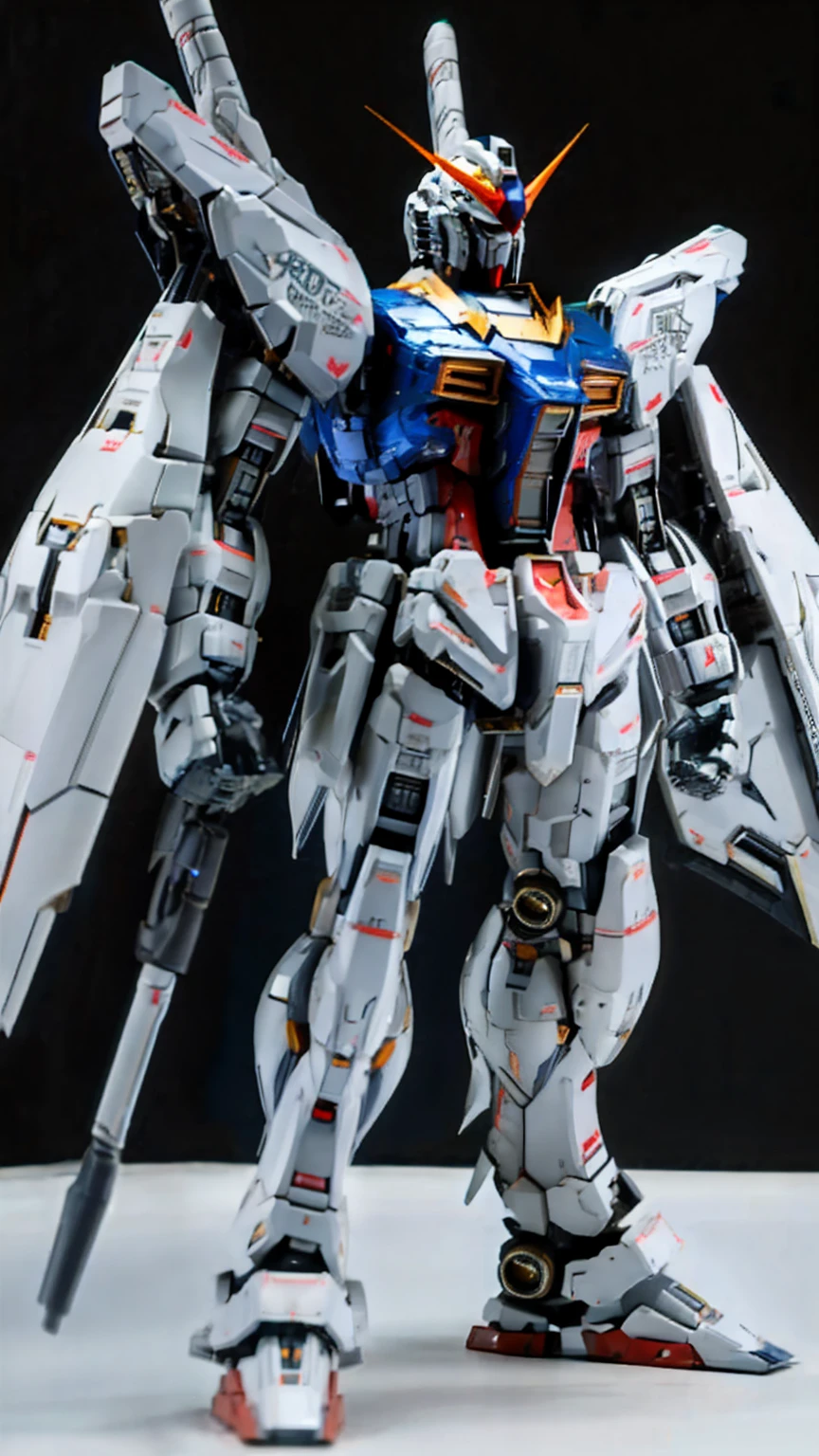 Real、high resolution、8K、Giant humanoid robot、Strike Freedom、universe space fixed、Full Body Shot、