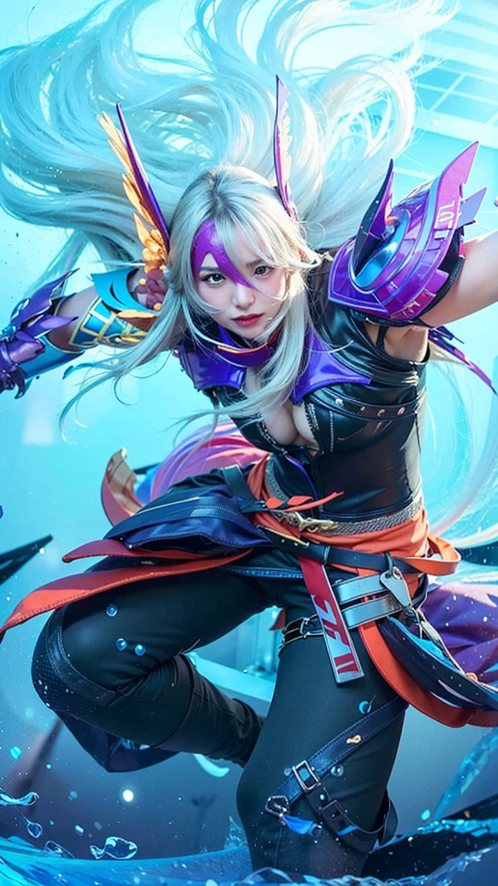 a close up of a person flying through the air with a frisbee, extremely detailed artgerm, style artgerm, rossdraws cartoon vibrant, ig model | artgerm, artgerm style, as seen on artgerm, rossdraws and jazza, artgerm and rossdraws, seraphine ahri kda, ! dream artgerm