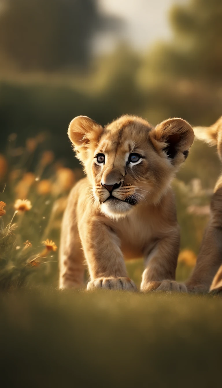 (best quality,4k,8k,highres,masterpiece:1.2),ultra-detailed,(realistic,photorealistic,photo-realistic:1.37),Starving lion,cute duck,hugging,Animated image,cartoon,Disney,characters,watercolor-style:1.1,vibrant colors,bright lighting,emotive expressions,playful,whimsical scenery,nature background,comic-style lines,expressive brushstrokes,fun and lively atmosphere,lush garden,joyful energy,magical ambiance.