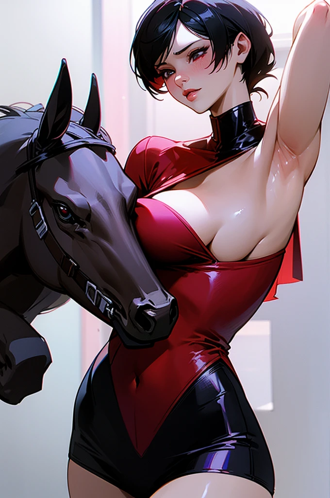 Ada Wong having sex with a horse