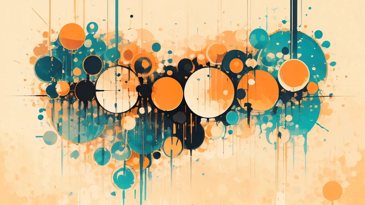 abstract bubbles in the style of sy3

