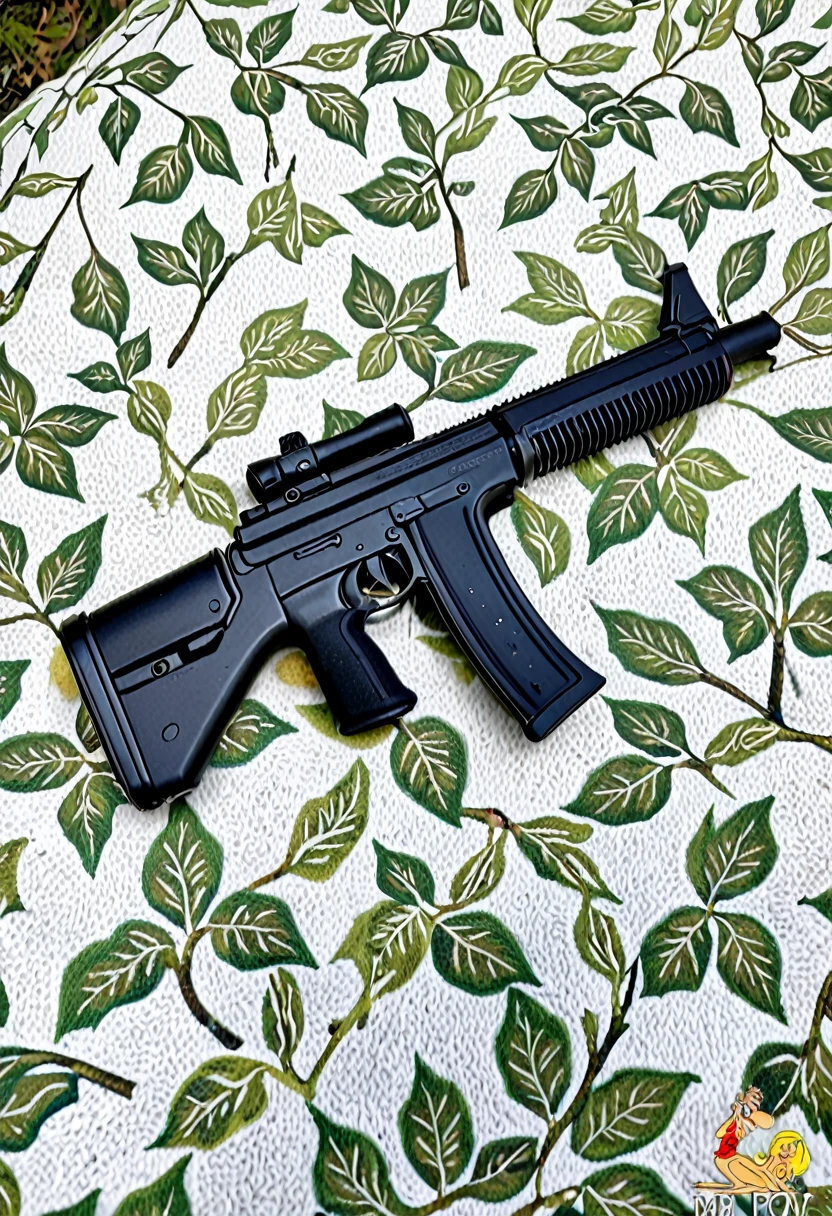 Generates a very realistic image of the micro-Uzi submachine gun