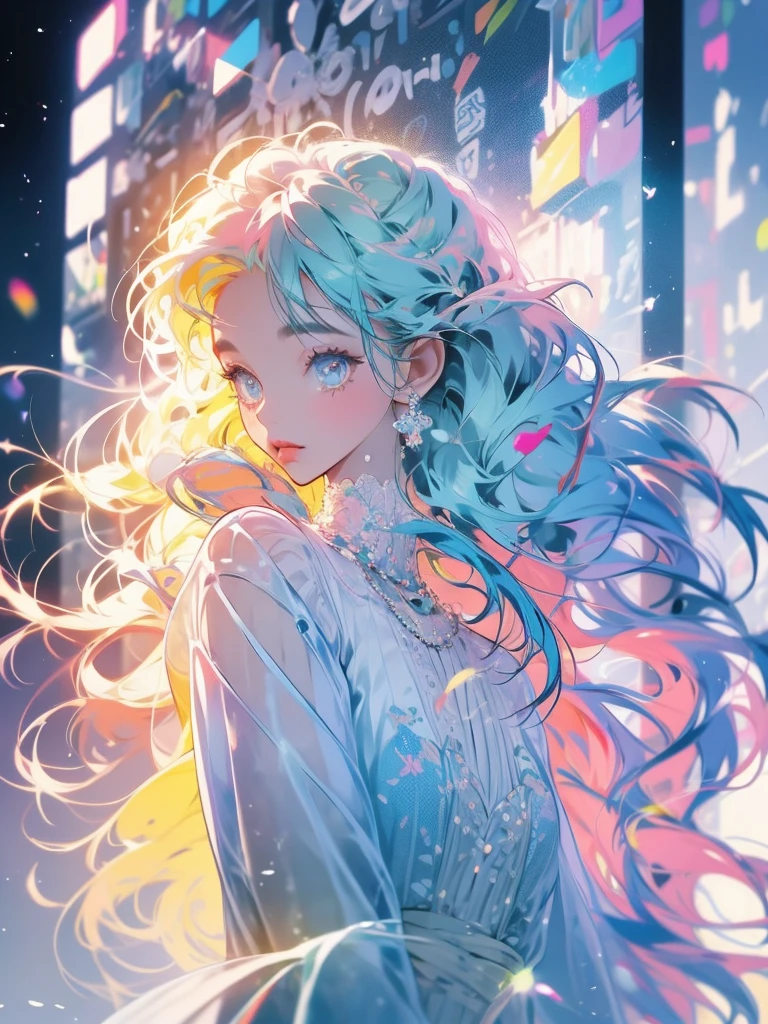 delicate　Big eyes　I have long hair　Cute girl　Pastel color clothes