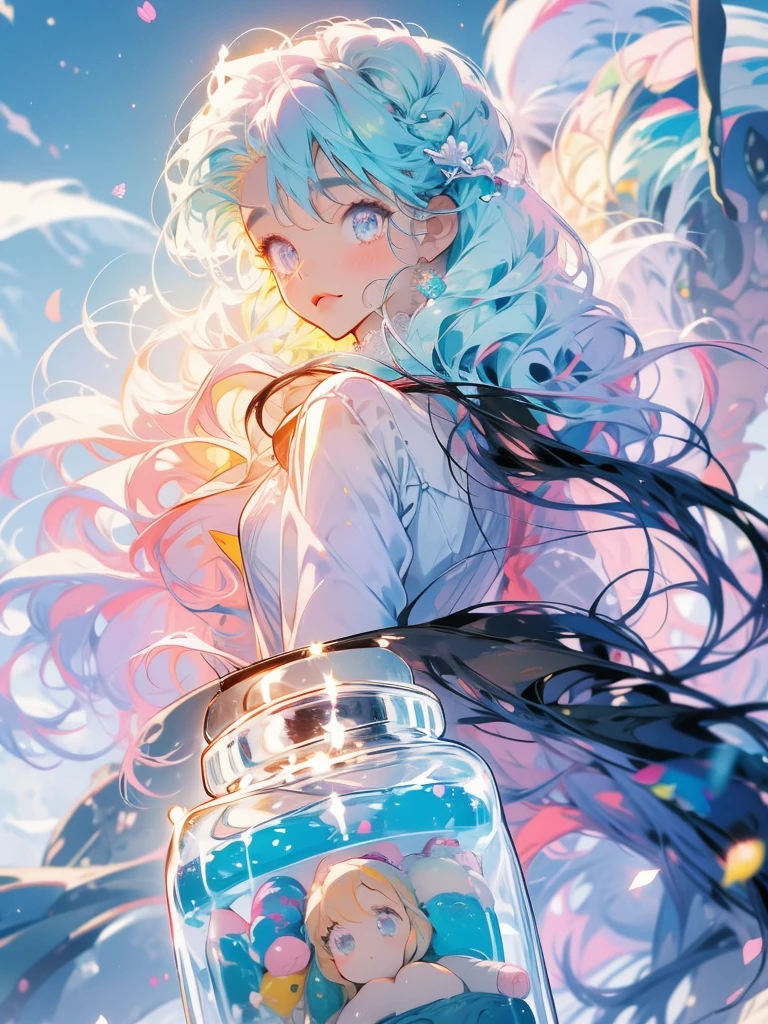 delicate　Big eyes　I have long hair　Cute girl　Pastel color clothes