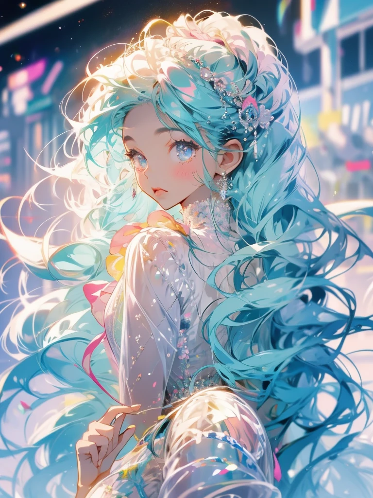 delicate　Big eyes　I have long hair　Cute girl　Pastel color clothes