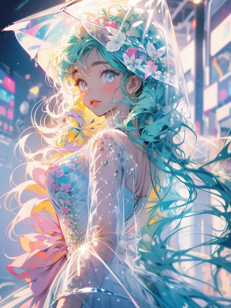delicate　Big eyes　I have long hair　Cute girl　Pastel color clothes