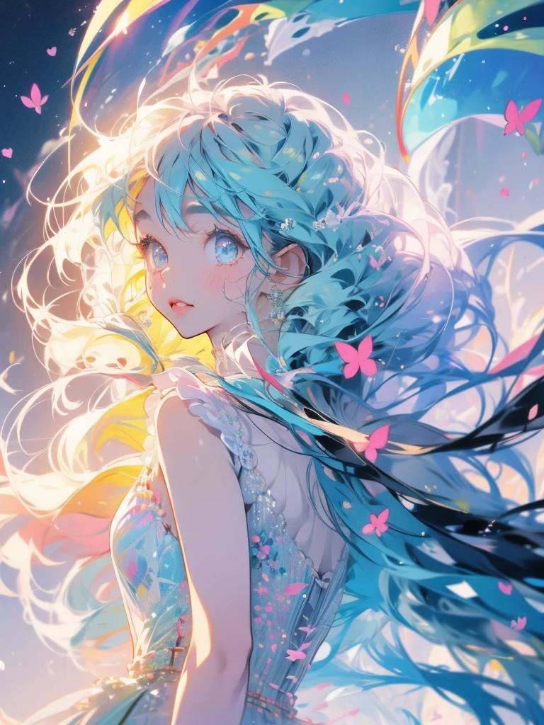 delicate　Big eyes　I have long hair　Cute girl　Pastel color clothes