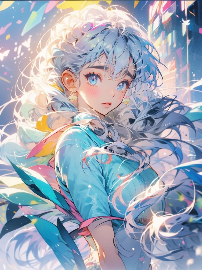 delicate　Big eyes　I have long hair　Cute girl　Pastel color clothes