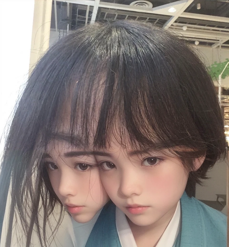 Japanese、Boy's face、head、Highest quality、reality、Small face、Tan Skin、Background like a beauty salon、Crooked eyebrows、Big Mouth、Big double tooth、Natural Joints、Ugly、