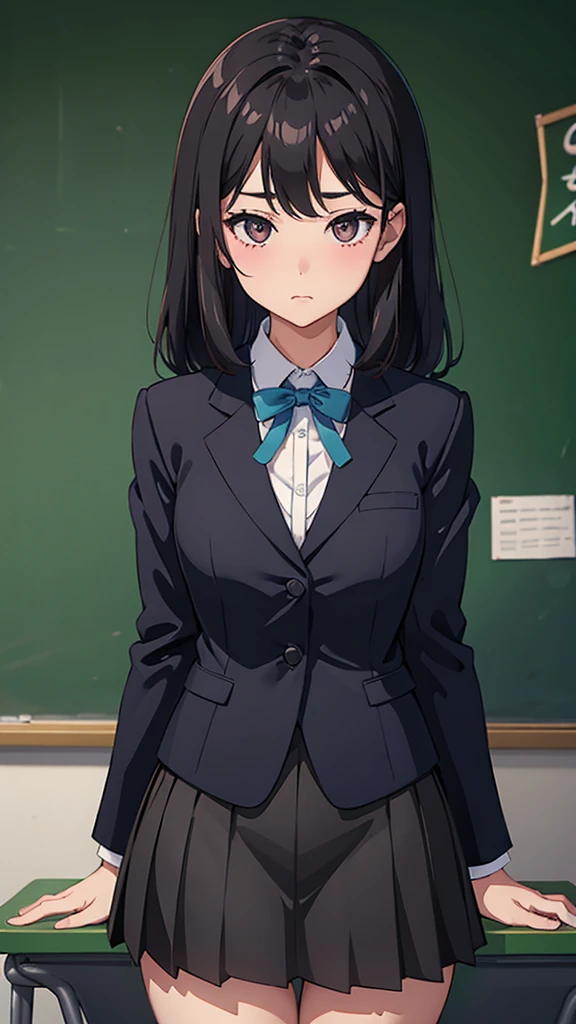 woman、teacher、classroom、blackboard、stockings、Tight Skirt、suit、大人のwoman