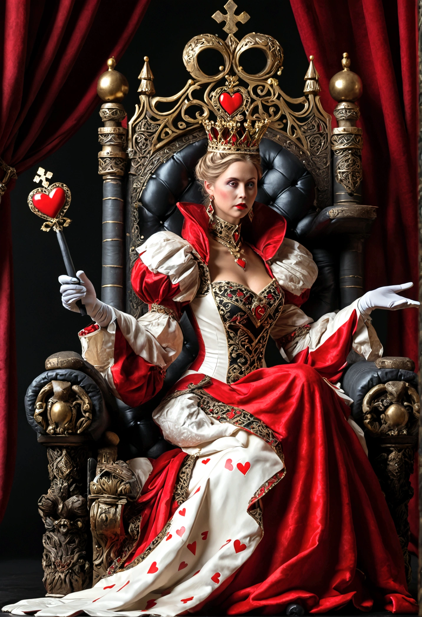 Queen of Hearts throne