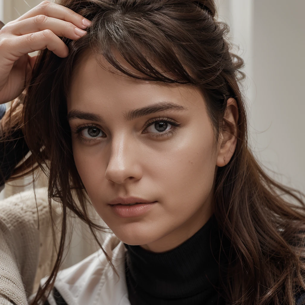Générer une haute résolution, portrait réaliste d&#39;une jeune femme avec un éclairage extérieur naturel, montrant une expression confiante et joyeuse. Capturez le sujet dans un style urbain décontracté et tendance., mettant en valeur les détails fins de la texture de la peau et vibrante, Caractéristiques de jeunesse."
"Créez une image ultra-réaliste d&#39;une femme dans une ambiance détendue, cadre extérieur insouciant pendant la journée. Mettez en valeur la beauté naturelle de la scène avec un éclairage doux, capturer un moment franc de la vie quotidienne du sujet. Assurez-vous que le portrait reflète une palette de couleurs harmonieuse et un style élégant., mais apparence décontractée