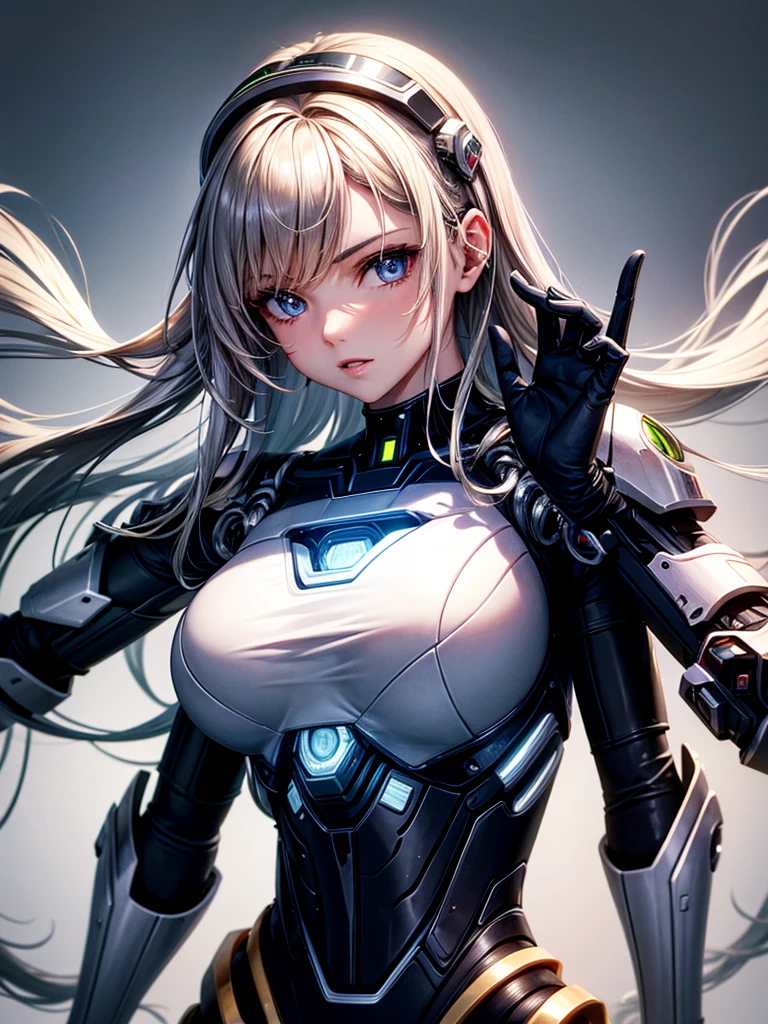 Highest quality,Highest Resolution,beautiful girl,Android,metallic,Mechanic,cyborg,