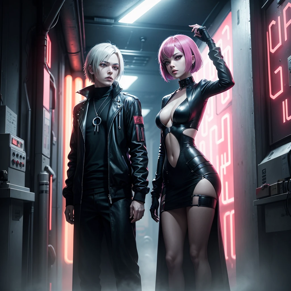 a movie poster with a woman standing in the middle of a tunnel, akasuki voidstar, cyberpunk darksynth, portrait a woman like reol, vektroid album cover, slutcore, kusanagi, cd cover artwork, seductive cyberpunk dark fantasy, official artwork, dystopia core, character album cover, cover art, technocore