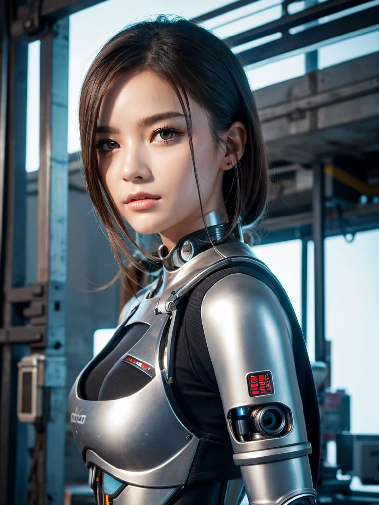 Highest quality,Highest Resolution,beautiful girl,Android,metallic,Mechanic,cyborg,