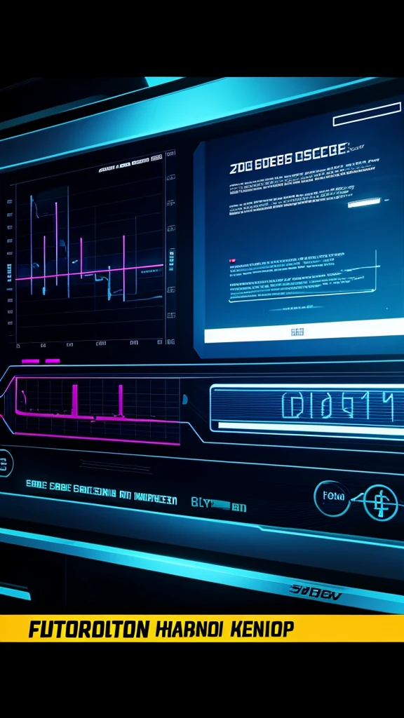Futuristic HUD screen scifi movie