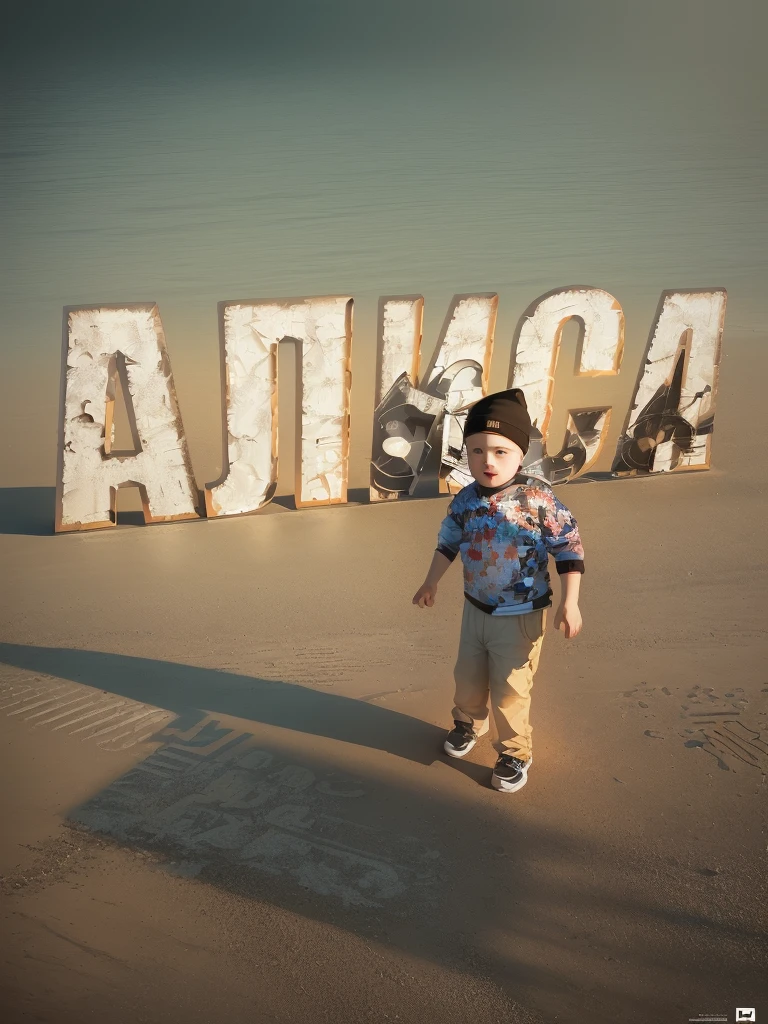a little boy stands in front of the sign, Superimposed Cyrillic words, letter A, advertising render, adam varga, anna nikonova, Official work of art, lya pilnev, children's book cover, on a sunny day, the letter A, Anton Fedeyev, Alina Ivanchenko, pepper, with text