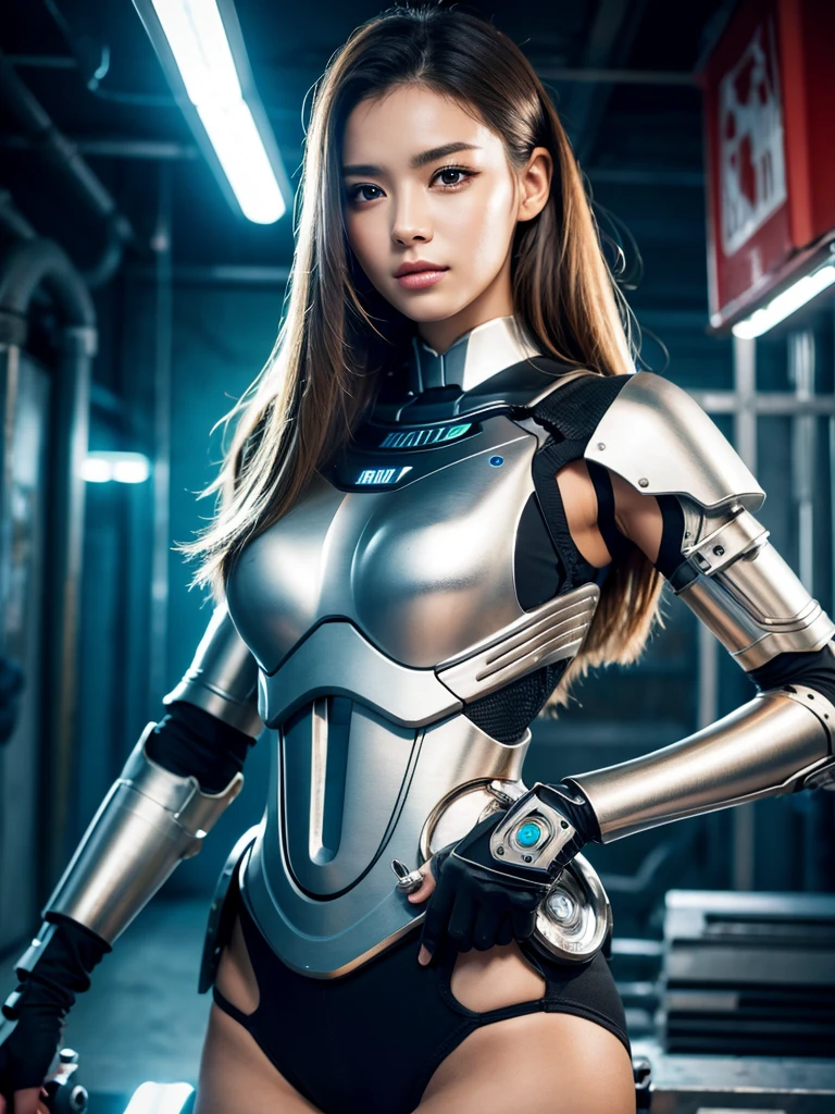 Highest quality,Highest Resolution,beautiful girl,Android,metallic,Mechanic,cyborg,