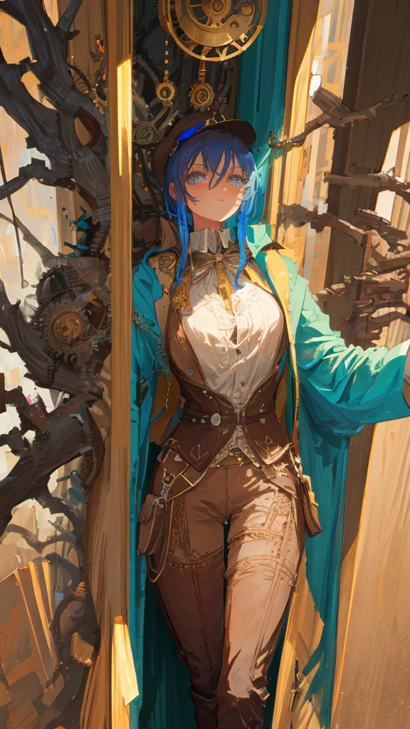 Fantastic tree of life, Colored smoke, Crazy details, Steampunk details, Intricate details, Ultra Detailed,