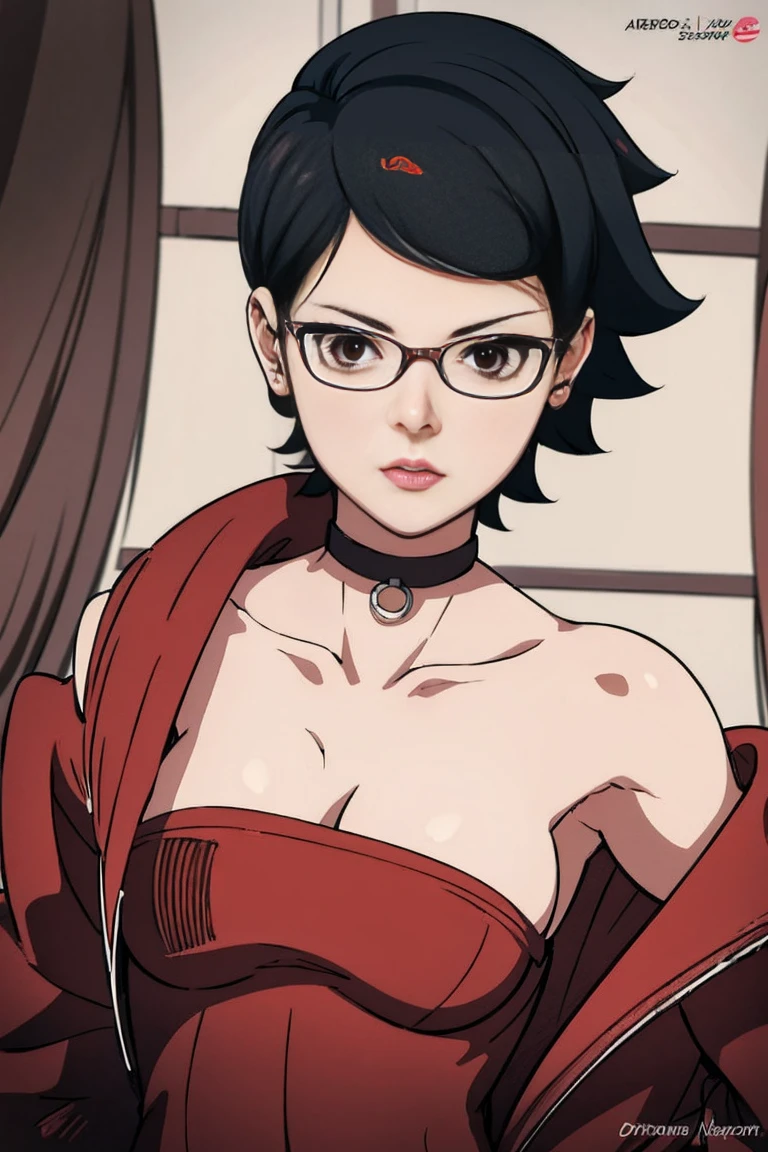 Sarada , (((naked))), style artgerm, extremely detailed artgerm, ! dream artgerm, ig model | artgerm, female protagonist 👀 :8, realistic anime 3 d style, artgerm portrait, anime styled 3d, realistic anime artstyle