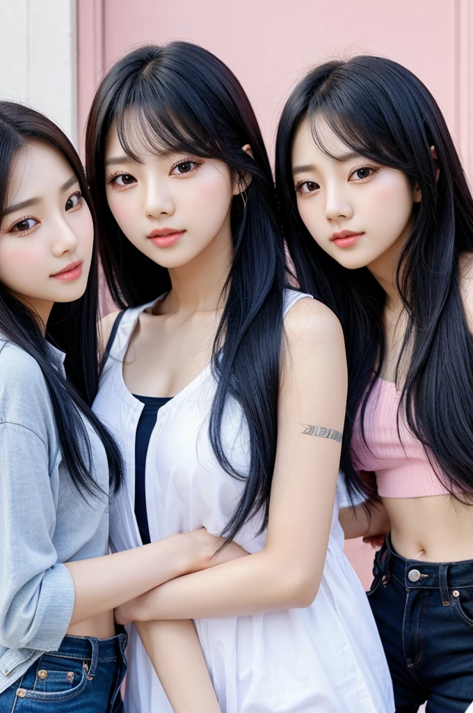 Create a kpop girl group of 4 member
