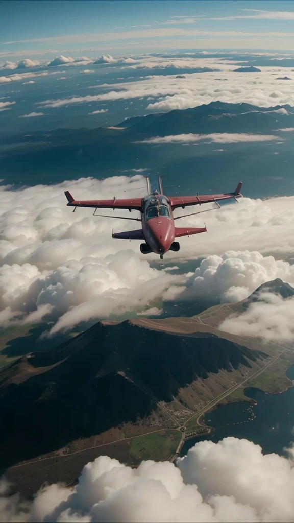 About flying above the clouds video