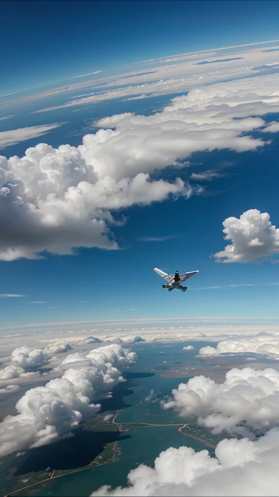 About flying above the clouds video