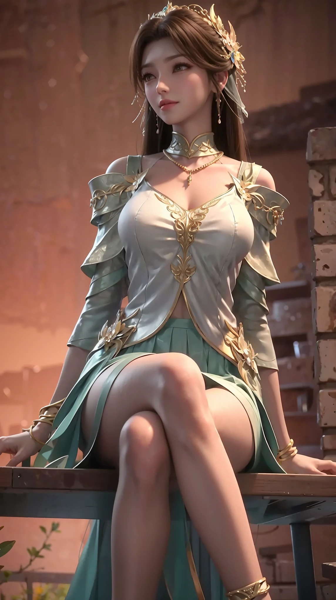 Cyan clothes，Cover your chest