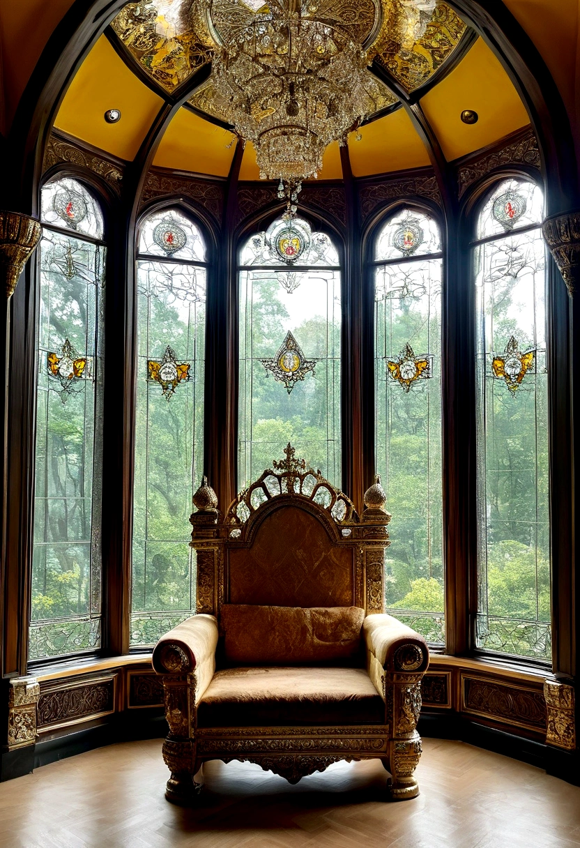 The Queen's Throne,Tall and spacious,Glass Windows