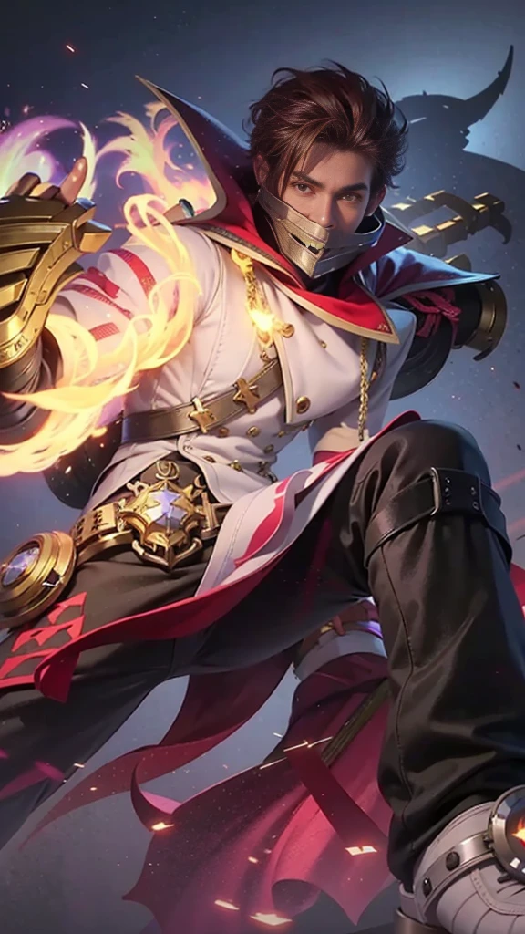 Handsome boy, best quality, photo, 4k,looking at viewer,full body,wear platinum armor,