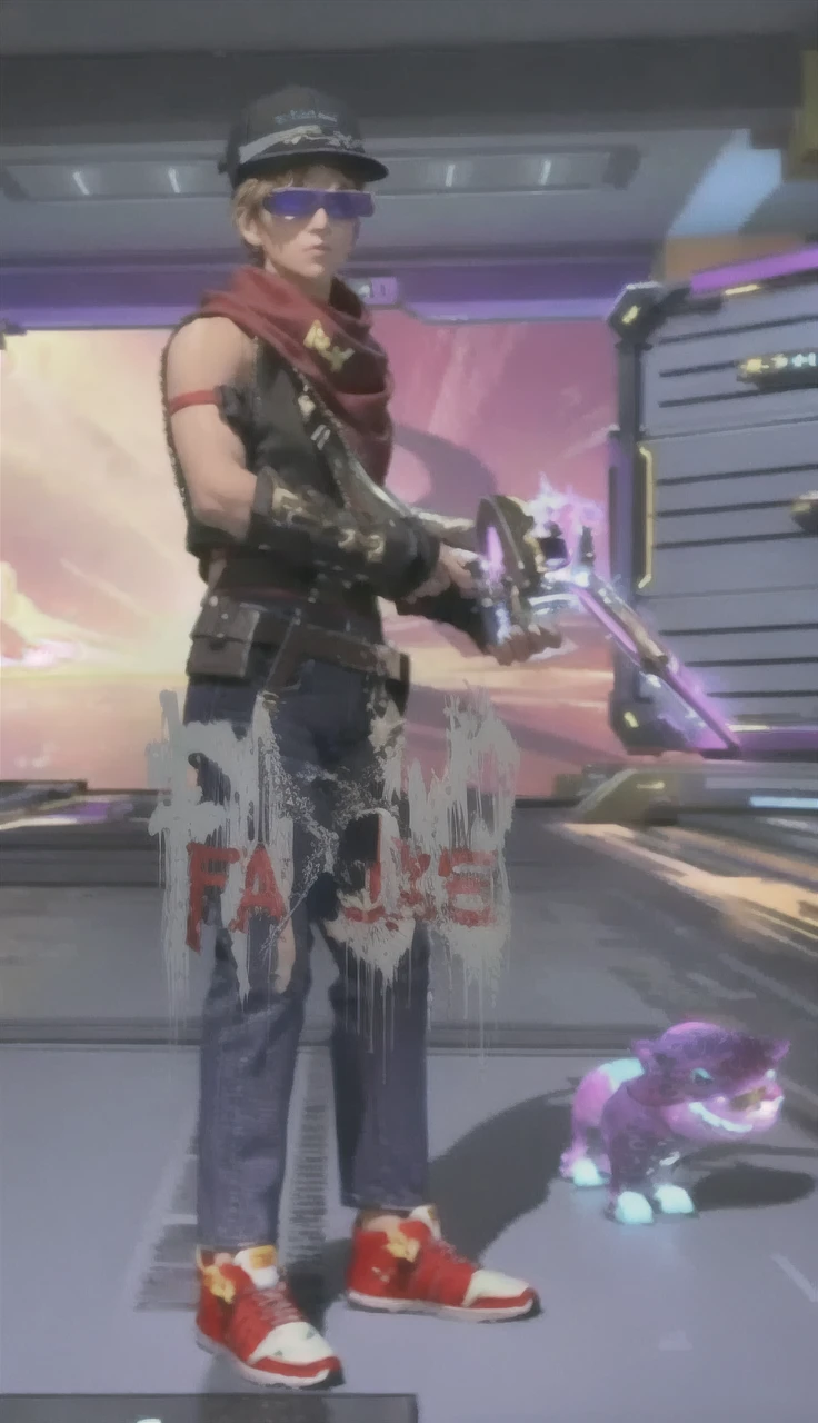 ((medium breast, tomboy boy, small head)), daylight, sunlight, (chiseled abs : 1.1), (perfect body : 1.1), (short wavy hair : 1.2) , auburn hair, collar, chain, full body shot, crowded street, wearing black tanktop, jeans jacket, ((shorts)), (extremely detailed CG 8k wallpaper), (an extremely delicate and beautiful), (masterpiece), (best quality:1.0), (ultra highres:1.0),  beautiful lighting ,perfect lightning, realistic shadows, [highres], detailed skin, ultra-detailed 